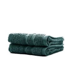 VERVELEY DAISY sada 2 smaragdových ručníků, 100% bavlna, 50 x 100 cm
