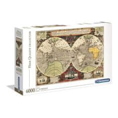 Clementoni Puzzle CLEMENTONI, 36526, 6000 kusů, Starožitná námořní mapa