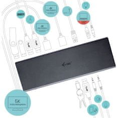 VERVELEY Dokovací stanice I-TEC USB 3.0 typu C pro notebook / tablet / mobilní telefon, 65 W, 6 portů USB, 4 x USB 3
