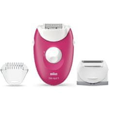 Braun BRAUN EPILATEUR SE 3410, 20 pinzet, Systém zvedání měkkých hrotů, Průběžné podávání, Holicí hlava, Příslušenství k sekačkám na trávu