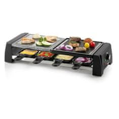 Domo DOMO DO9190G raclette přístroj pro 8 osob, černý