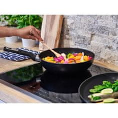 VERVELEY Cosy & Trendy 8494965 Hliníková pánev wok s nepřilnavým povrchem a měkkou dotykovou rukojetí-D 28 cm-Všechny zdroje tepla včetně indukce-D