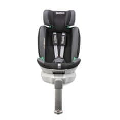 SPARCO 360° otočná dětská autosedačka, skupina 0+/1/2/3, Isofix + opěrka nohou, 9-25 kg, černá/šedá