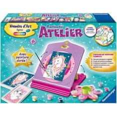 shumee Fantastické 'Atelier Art Number – Ravensburger – Kompletní sada malování podle čísla s nastavitelným stojanem – Věk 7+