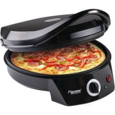 Bestron Elektrická pec na pizzu Bestron, pro domácí nebo mraženou pizzu, do Ø 27 cm, 1800 W, barva: černá