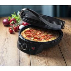 Bestron Elektrická pec na pizzu Bestron, pro domácí nebo mraženou pizzu, do Ø 27 cm, 1800 W, barva: černá