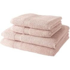 VERVELEY DZIS Sada 2 ručníků 50x100 cm + 2 ručníky 70x130 cm Rose des Sables 100% bavlna