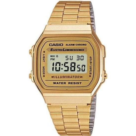 VERVELEY Hodinky CASIO Vintage A168WG-9EF, Unisex, zlaté