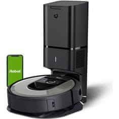 VERVELEY iRobot Roomba i7+, Připojený vysávací robot, Lithium-iontová baterie, Samoodnímatelná základna Clean Base, 2 kartáče na více povrchů