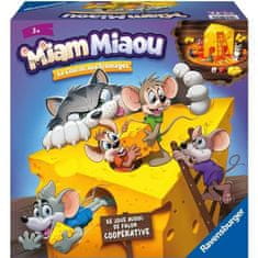 Ravensburger Miam Miaou, Ravensburger, Sýrové závody, Dětská stolní hra, 3 úrovně obtížnosti, 2 až 4 hráči, Od 3 let