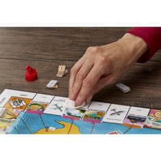 Monopoly Monopoly Cesta kolem světa, desková hra pro děti od 8 let, s podložkami a tabulkou se suchou mazací barvou