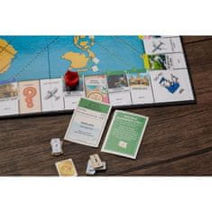 Monopoly Monopoly Cesta kolem světa, desková hra pro děti od 8 let, s podložkami a tabulkou se suchou mazací barvou