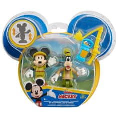 VERVELEY Mickey, 2 kloubové figurky 7,5 cm s příslušenstvím, Téma Kempování, Hračka pro děti od 3 let, MCC043