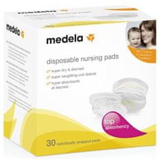 VERVELEY MEDELA Safe & Dry Ultra absorpční jednorázové kojící vložky x30