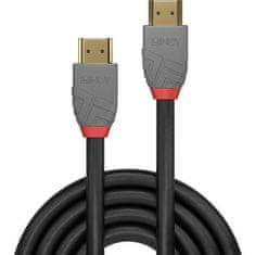 Lindy Lindy, 36953, Kabel HDMI Ultra High Speed, Anthra line, 2 m