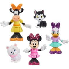 VERVELEY Minnie, Box 5 kloubových figurek 7,5 cm, 5 sběratelských figurek, Hračka pro děti od 3 let, MCN19