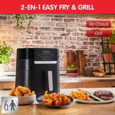 Moulinex MOULINEX EZ505810 Easy Fry & Grill Digit Air Fryer + Grill 2 v 1, 4,2 l, 8 automatických programů, nastavitelná teplota, časovač