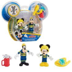 VERVELEY Mickey, 2 kloubové figurky 7,5 cm s příslušenstvím, motiv hasič, Hračka pro děti od 3 let, MCC044