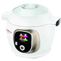 Moulinex MOULINEX CE851A10 COOKEO + 6 l Smart Multicooker, 150 předprogramovaných receptů, průvodce krok za krokem, bílý