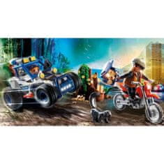 VERVELEY PLAYMOBIL 70570 Policista s vozíkem a zlodějem na motorce