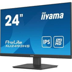 VERVELEY PC monitor, IIYAMA, PROLITE XU2493HS-B4, 24 FHD, IPS panel, 4 MS, 75 Hz, HDMI / DisplayPort / VGA -.