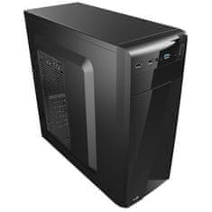 Aerocool PC skříň AEROCOOL, Mini Tower, formát Micro-ATX, bez zdroje, černá