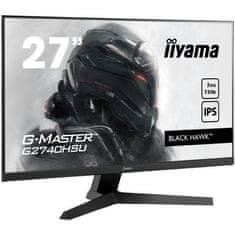 iiyama Obrazovka pro hráče počítačových her, IIYAMA G, Master Black Hawk, 27 FHD, IPS panel, 1 ms, 75 Hz, HDMI / DisplayPort, AMD FreeSync