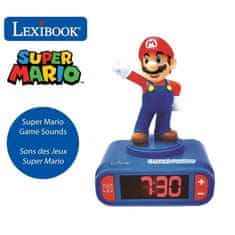 Lexibook Noční světlo SUPER MARIO Budík do dětského pokoje se zvukovými efekty