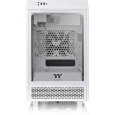 Thermaltake PC skříň, THERMALTAKE, The Tower 100, Skříň bez zdroje, Mini tower, Formát Mini-ITX, Bílá (CA-1R3-00S6WN-00)