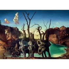 Ravensburger Ravensburger, Sběratelské puzzle 1000 dílků, Labedy odrážející se ve slonech / Salvador Dalí