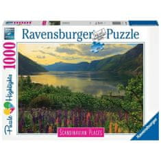 VERVELEY Ravensburger, Puzzle 1000 prvků, Fjord v Norsku (nejzajímavější puzzle)