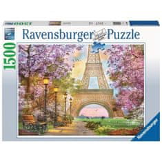 Ravensburger RAVENSBURGER, Puzzle 1500 prvků Láska v Paříži