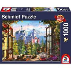 VERVELEY Puzzle Pohádkový pohled na hrad, 1000 dílků