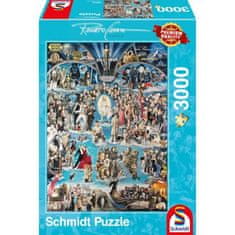 VERVELEY Puzzle Hollywood XXL, 3000 dílků