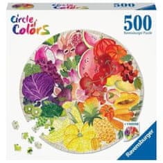 Ravensburger Ravensburger, Kruhové puzzle 500 dílků, ovoce a zelenina (barevné)