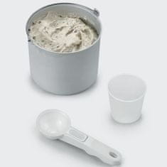 Severin SEVERIN EZ7405 Sorbetiere Yogurt Maker 2 v 1, inovativní funkce pro výrobu zmrzlinových sorbetů a jogurtů / broušená nerezová ocel