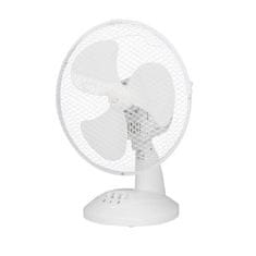 OCEANIC Stolní ventilátor OCEANIC, 30W, průměr 23 cm, 2 rychlosti, oscilační, bílý