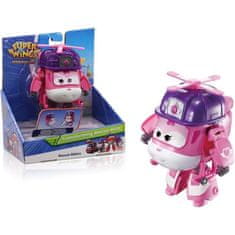 VERVELEY SUPER WINGS, TRANSFORMUJÍCÍ SE DIZZY RESCUE, Transformovatelná hračka vrtulníku a robota, postava a transrobot