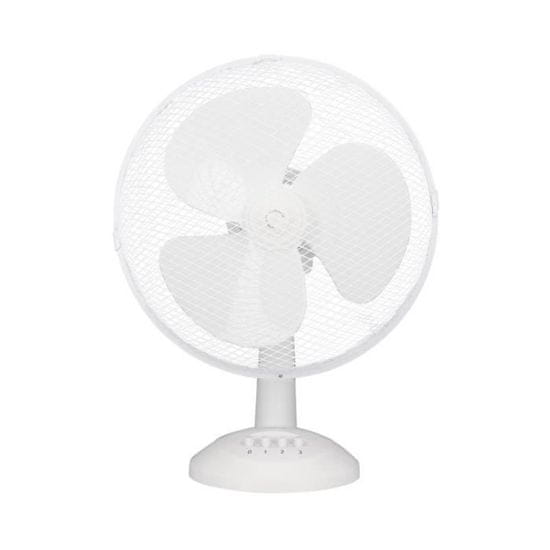 OCEANIC Stolní ventilátor OCEANIC, 40W, průměr 30 cm, 3 rychlosti, oscilační, bílý