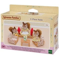 VERVELEY SYLVANIAN FAMILIES 4464 Pohovka + 2 křesla + stůl