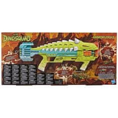 VERVELEY Šipkový blaster Nerf DinoSquad Armorstrike, otočná hlaveň na 8 šipek, 16 šipek Nerf Elite, design Ankylosaurus