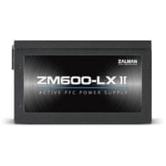 Zalman ZALMAN, ZM600-LX II, 600W, nemodulární napájecí zdroj