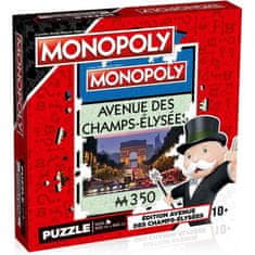 VERVELEY VÍTĚZNÉ FILMY Monopoly Puzzle Avenue des Champs-Élysées 1000 dílků