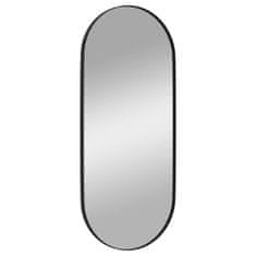 Vidaxl Nástěnné zrcadlo černé 30x70 cm oválné