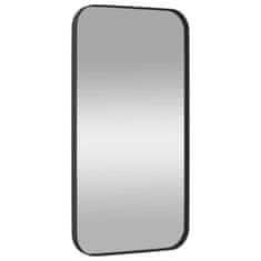 Greatstore Nástěnné zrcadlo černé 30 x 60 cm obdélníkové