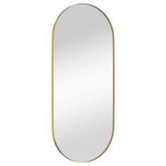 Vidaxl Nástěnné zrcadlo zlaté 35x80 cm oválné