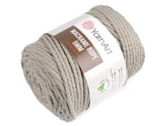 Kraftika 1ks (753/202) režná tmavá pletací příze macrame rope 5 mm