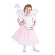 Rappa Dětský kostým tutu sukně růžová víla se svítícími křídly e-obal