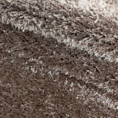 Ayyildiz Kusový koberec Brilliant Shaggy 4200 Taupe kruh 160x160 (průměr) kruh cm