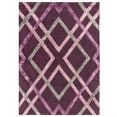 Flair Rugs Kusový koberec Architect Trellis Plum 120x170 cm